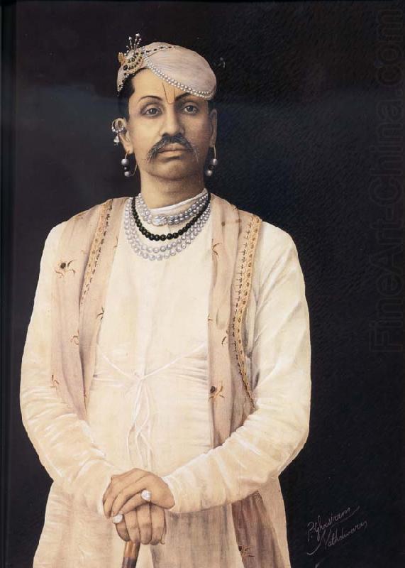 Tilakayat Govardhanlalji,Head of Priests in the Haveli of Shri Nathji at Nathdwara,Rajasthan, Ghasiram Hardev Sharma